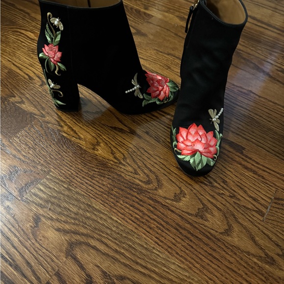 Aquazzura Black satin booties size 37 - never worn perfect condition. - Picture 3 of 6